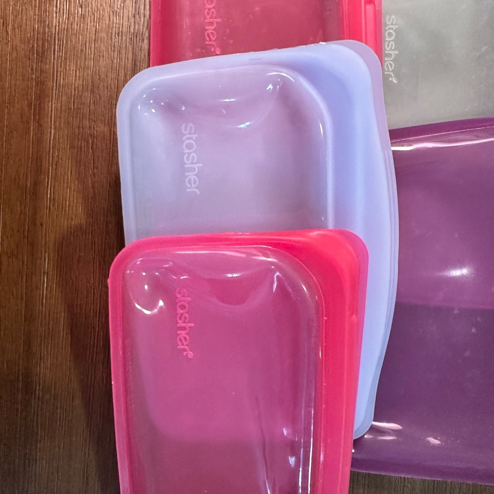 Reusable Silicone Storage Bags - Multi-Color Set - Picture 4 of 4
